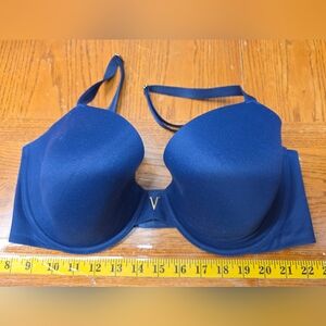 Victoria's Secret Women Bra 36DD Blue 133718 QBZ Lined Demi Underwired
